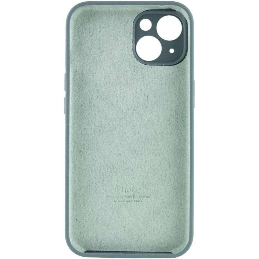 Чохол Silicone Case Full Camera Protective (AA) для Apple iPhone 15 Plus (6.7") Зелений / Pine green