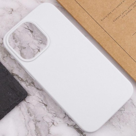Чохол Silicone Case Full Protective (AA) NO LOGO для Apple iPhone 14 Pro (6.1") Білий / White