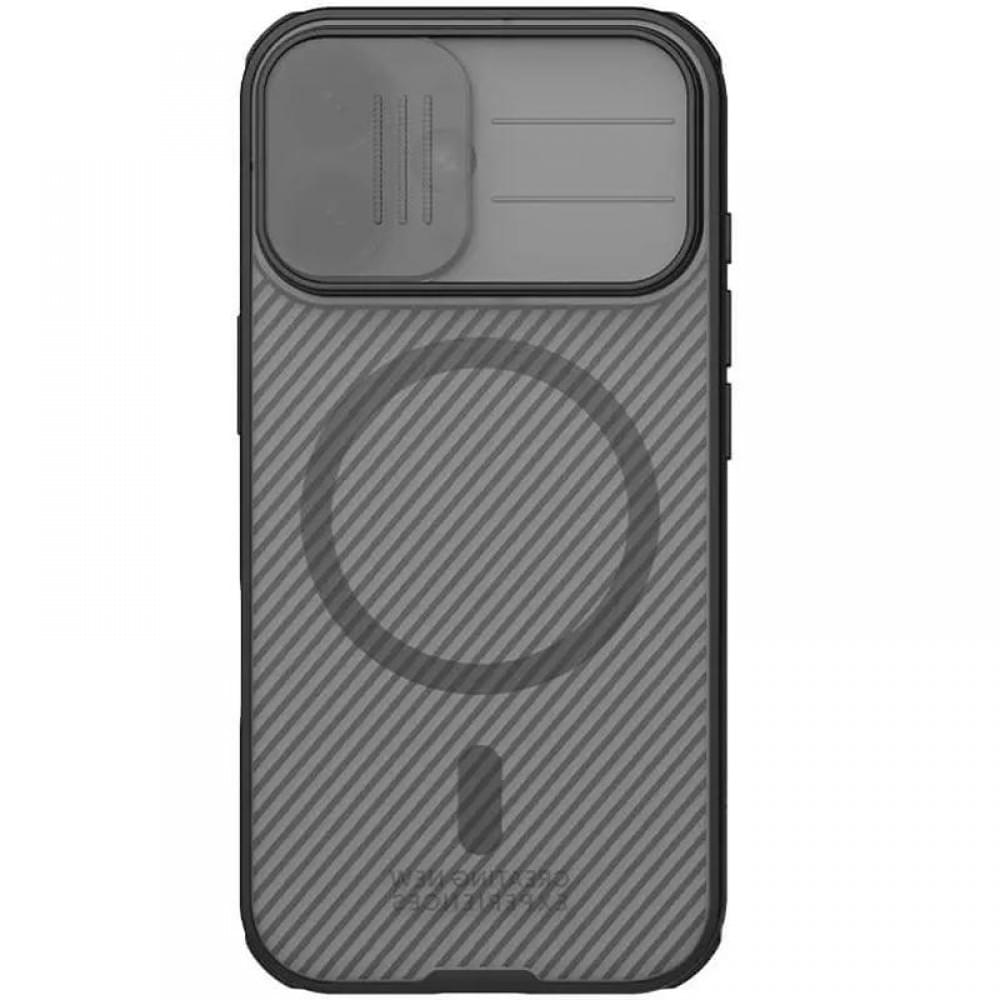 Карбонова накладка Nillkin CamShield Pro Magnetic для Apple iPhone 17 (6.3") Transparent black