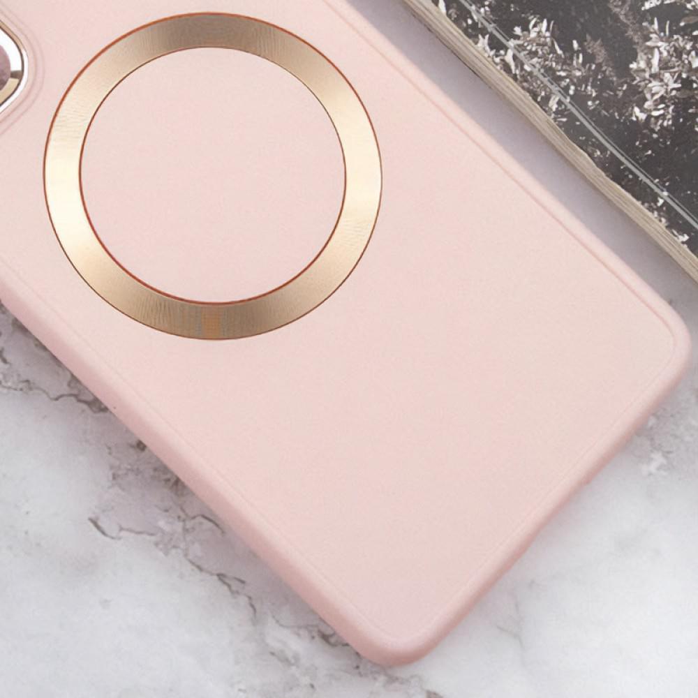 TPU чохол Bonbon Metal Style with MagSafe для Samsung Galaxy A25 5G Рожевий / Light Pink