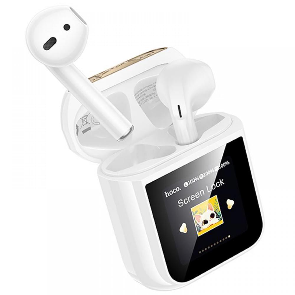 Бездротові TWS навушники Hoco EW86 Cat White