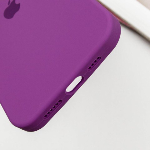 Чохол Silicone Case Full Protective (AA) для Apple iPhone 16 (6.1") Фіолетовий / Grape