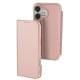 Чохол-книжка Dux Ducis з кишенею для візиток для Apple iPhone 17 (6.3") Rose Gold