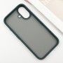 TPU+PC чохол Metal Buttons для Apple iPhone 16 (6.1") Зелений