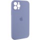 Чохол Silicone Case Full Camera Protective (AA) для Apple iPhone 12 Pro Max (6.7") Сірий / Lavender Gray