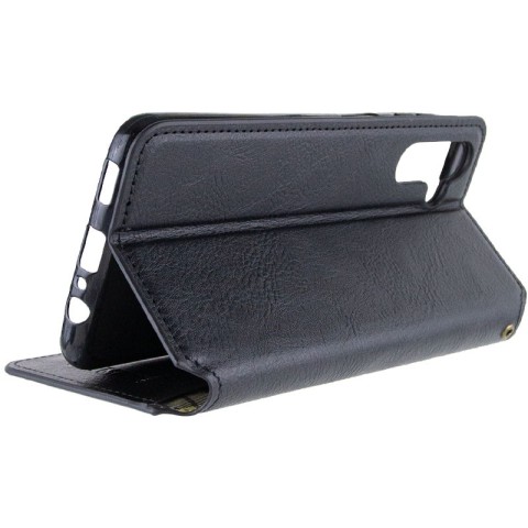 Шкіряний чохол-книжка GETMAN Cubic (PU) для Samsung Galaxy A05s Чорний