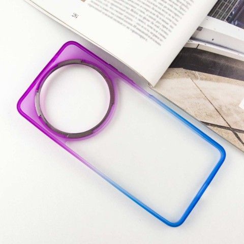 Чохол TPU+PC Fresh sip series для Xiaomi Redmi A3 Синій / Фіолетовий