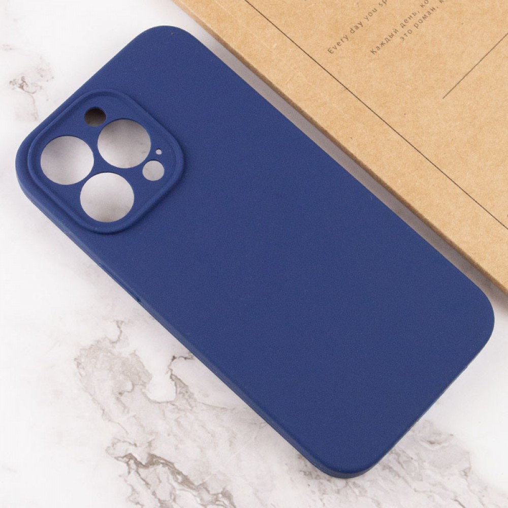 Чохол Silicone Case Full Camera Protective (AA) NO LOGO для Apple iPhone 14 Pro Max (6.7") Синій / Deep navy