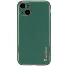 Шкіряний чохол Xshield для Apple iPhone 14 (6.1") Зелений / Army green