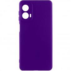 Чохол TPU GETMAN Liquid Silk Full Camera для Motorola Moto G24 Фіолетовий / Ultra Violet