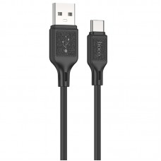 Дата кабель Hoco X90 Cool silicone USB to Type-C (1m) Black