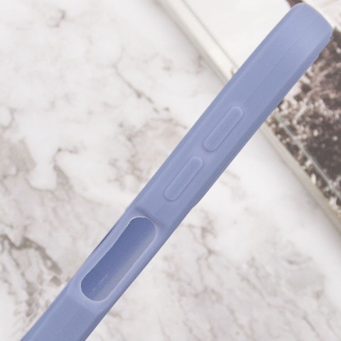 Силіконовий чохол Candy Full Camera для Samsung Galaxy A24 4G Блакитний / Mist blue