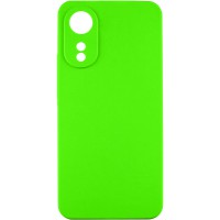 Чохол TPU GETMAN Liquid Silk Full Camera для Oppo A78 4G Салатовий / Neon Green