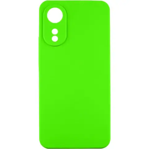 Чохол TPU GETMAN Liquid Silk Full Camera для Oppo A78 4G Салатовий / Neon Green