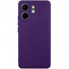 Чохол TPU GETMAN Liquid Silk Full Camera для Infinix Smart 9 4G / Hot 50i Темно фіолетовий / Dark Purple