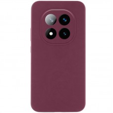 Чохол Silicone Cover Lakshmi Full Camera (AAA) для Xiaomi Redmi Note 14 Pro 4G Бордовий / Plum