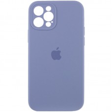 Чохол Silicone Case Full Camera Protective (AA) для Apple iPhone 12 Pro Max (6.7") Сірий / Lavender Gray