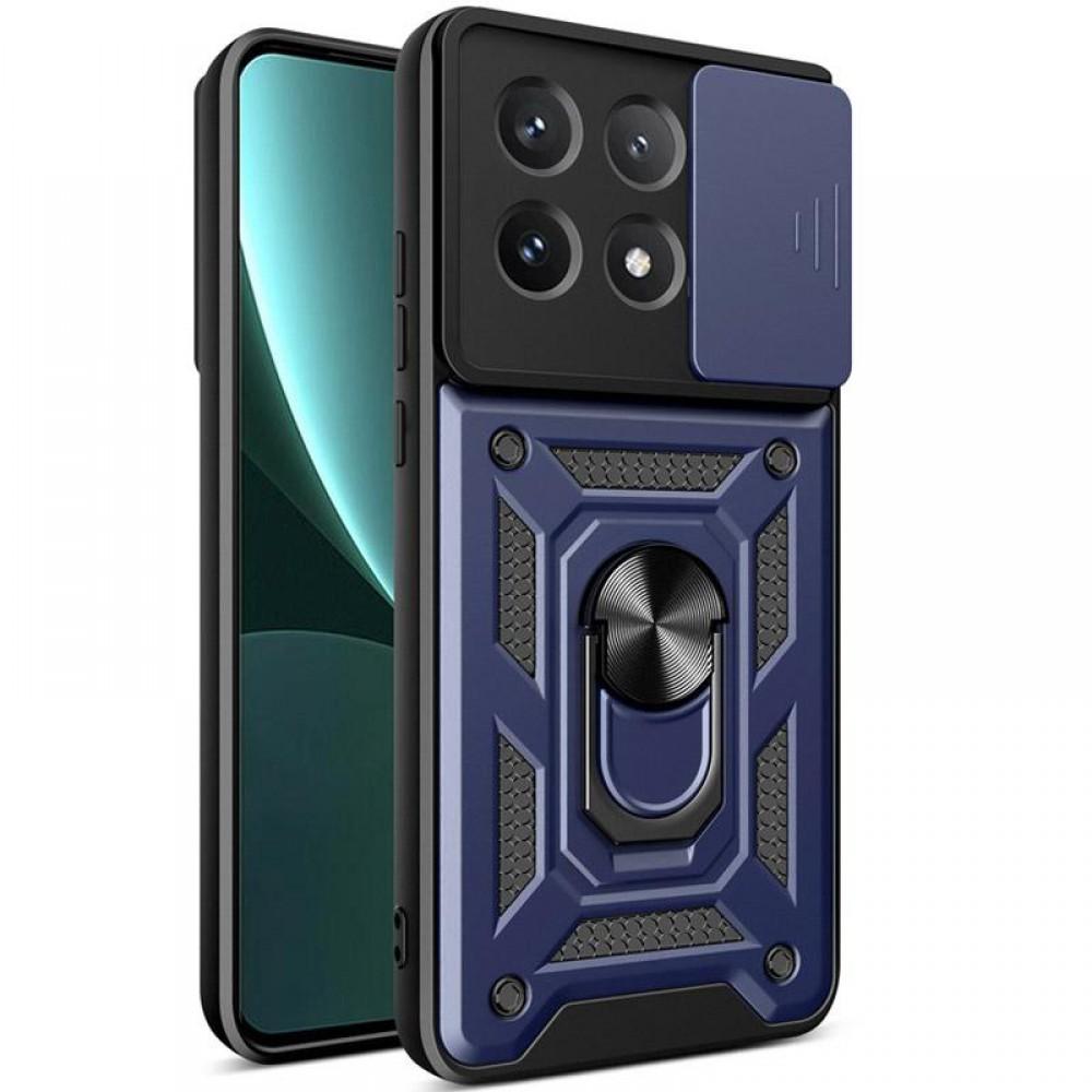 Чохол Ummi Camshield Serge Ring для Xiaomi Poco X6 Pro Синій