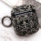 TPU чохол Bling World Rock Diamond для навушників AirPods 1/2 Чорний