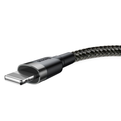 Дата кабель Baseus Cafule Lightning Cable 1.5A (2m) (CALKLF-C) Сірий / Чорний