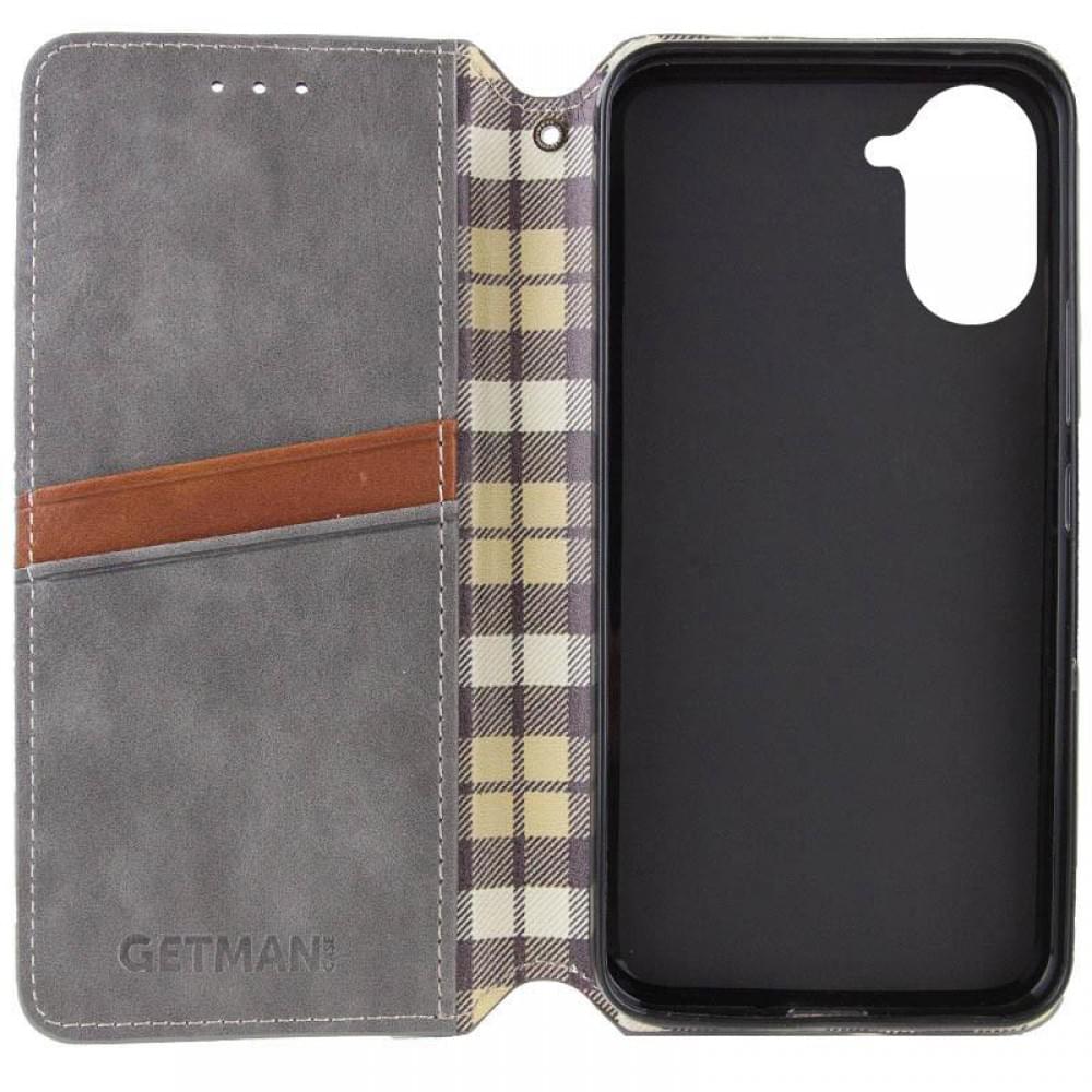 Шкіряний чохол-книжка GETMAN Cubic (PU) для Xiaomi Redmi A5 (Europe version) Сірий