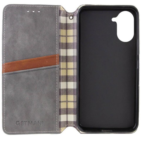 Шкіряний чохол-книжка GETMAN Cubic (PU) для Xiaomi Redmi A5 (Europe version) Сірий