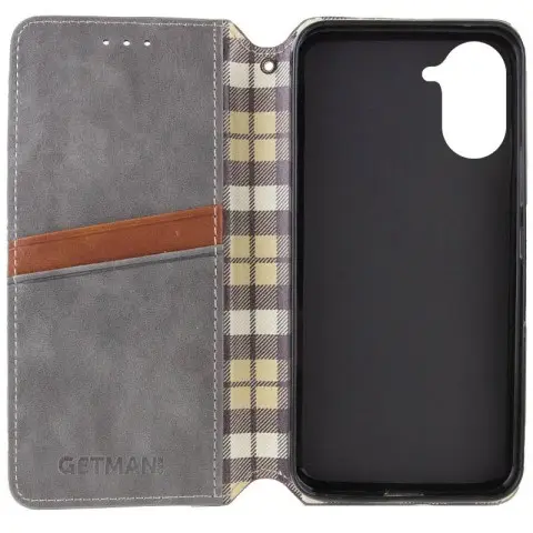 Шкіряний чохол-книжка GETMAN Cubic (PU) для Xiaomi Redmi A5 (Europe version) Сірий