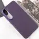 Шкіряний чохол Bonbon Leather Metal Style для Samsung Galaxy S23 Фіолетовий / Dark Purple
