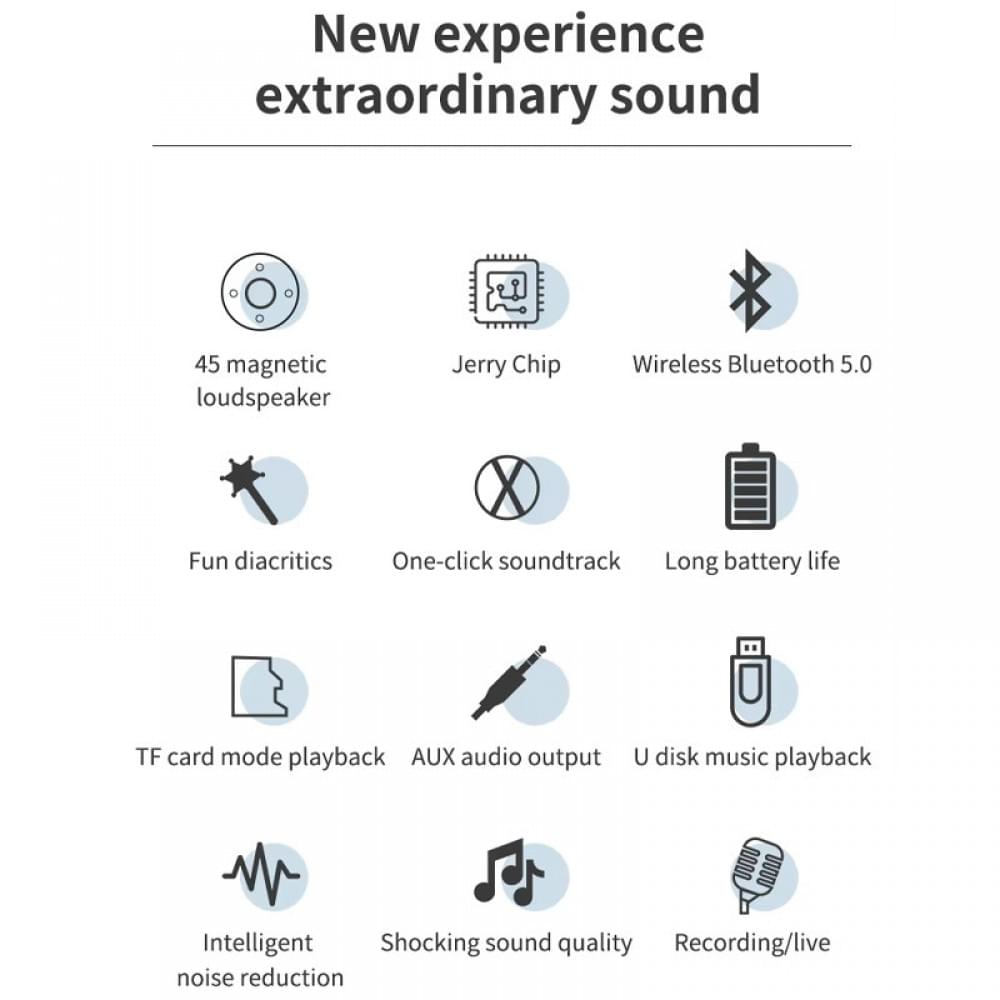 Караоке Мікрофон-колонка DS810 Gold