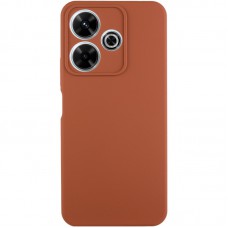 Чохол Silicone Cover Lakshmi Full Camera (AA) для Xiaomi Redmi 13 4G / Poco M6 4G Коричневий / Brown