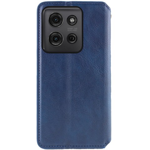 Шкіряний чохол-книжка GETMAN Cubic (PU) для ZTE Blade A55 4G Синій