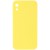 Silicone Case Square Full Camera Protective (AA) NOLOGO для Apple iPhone XR (6.1") Жовтий / Yellow