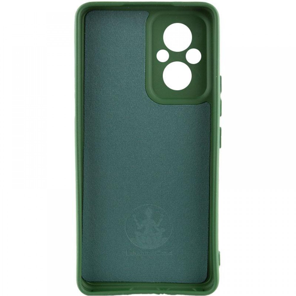 Чохол Silicone Cover Ummi Lakshmi Full Camera (AA) для Xiaomi Poco M5 Зелений / Dark green