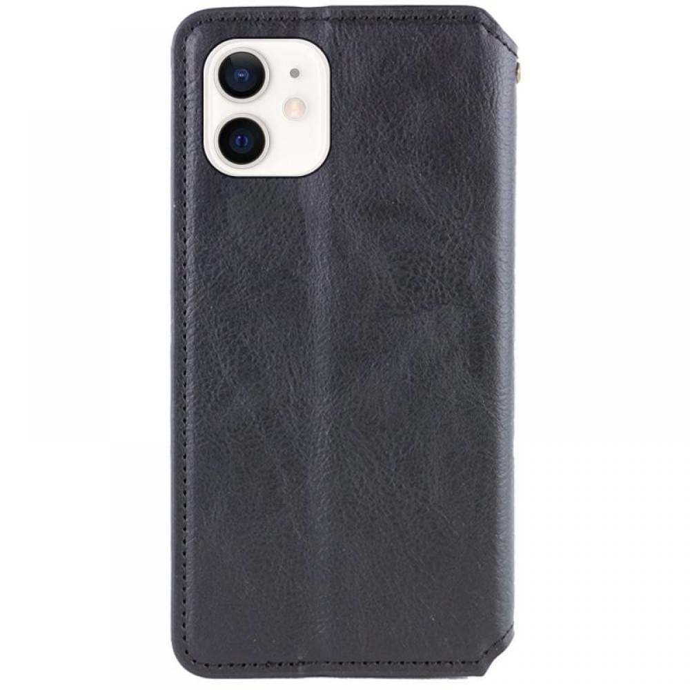 Шкіряний чохол-книжка GETMAN Cubic (PU) для Apple iPhone 11 (6.1") Чорний