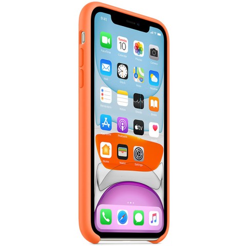 Чохол Silicone case (AAA) для Apple iPhone 11 Pro Max (6.5") Помаранчевий / Vitamin C