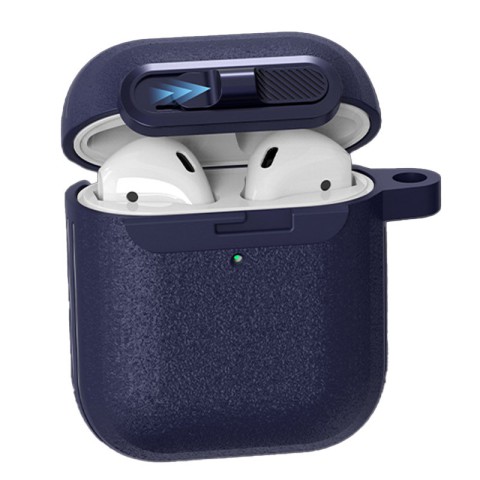 Футляр Frosted для навушників Airpods 1/2 Blue