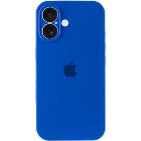 Чохол Silicone Case Full Camera Protective (AA) для Apple iPhone 16 (6.1") Синій / Capri Blue
