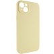 Чохол Silicone Case Full Camera Protective (AA) NO LOGO для Apple iPhone 13 (6.1") Жовтий / Mellow Yellow
