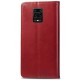 Шкіряний чохол-книжка GETMAN Gallant (PU) для Xiaomi Redmi Note 9s / Note 9 Pro / Note 9 Pro Max Червоний