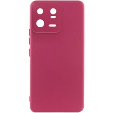 Чохол Silicone Cover Lakshmi Full Camera (A) для Xiaomi 13 Pro Бордовий / Marsala