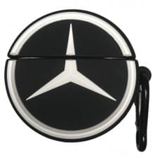 Силіконовий футляр Brand для навушників AirPods 3 + карабін Mercedes
