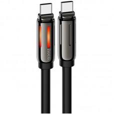 Дата кабель Hoco U136 Prize Type-C to Type-C 60W (1.2m) Black