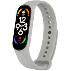 Силіконовий ремінець для Xiaomi Mi Band 7/6/5/4/3 Сірий / Light Grey