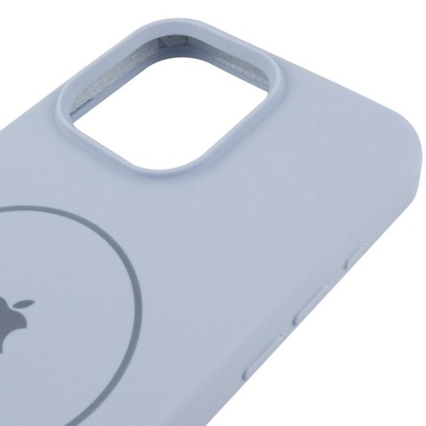 Чохол Silicone Case Full Protective (AA) V2 with MagSafe для Apple iPhone 13 Pro Max (6.7") Блакитний / Lilac Blue