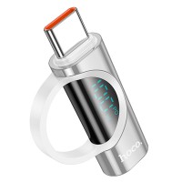 Перехідник Hoco UA32 Type-C male to Type-C female display adapter Silver