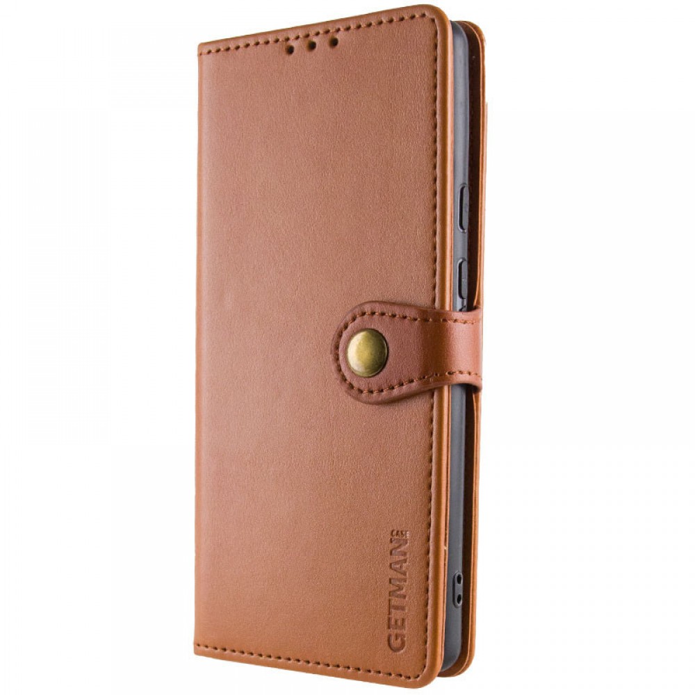 Шкіряний чохол-книжка GETMAN Gallant (PU) для Xiaomi Poco X6 / Note 13 Pro 5G Коричневий
