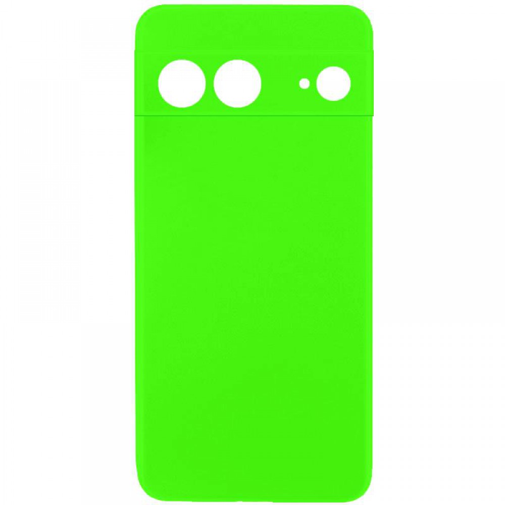 Чохол TPU GETMAN Liquid Silk Full Camera для Google Pixel 7 Салатовий / Neon Green