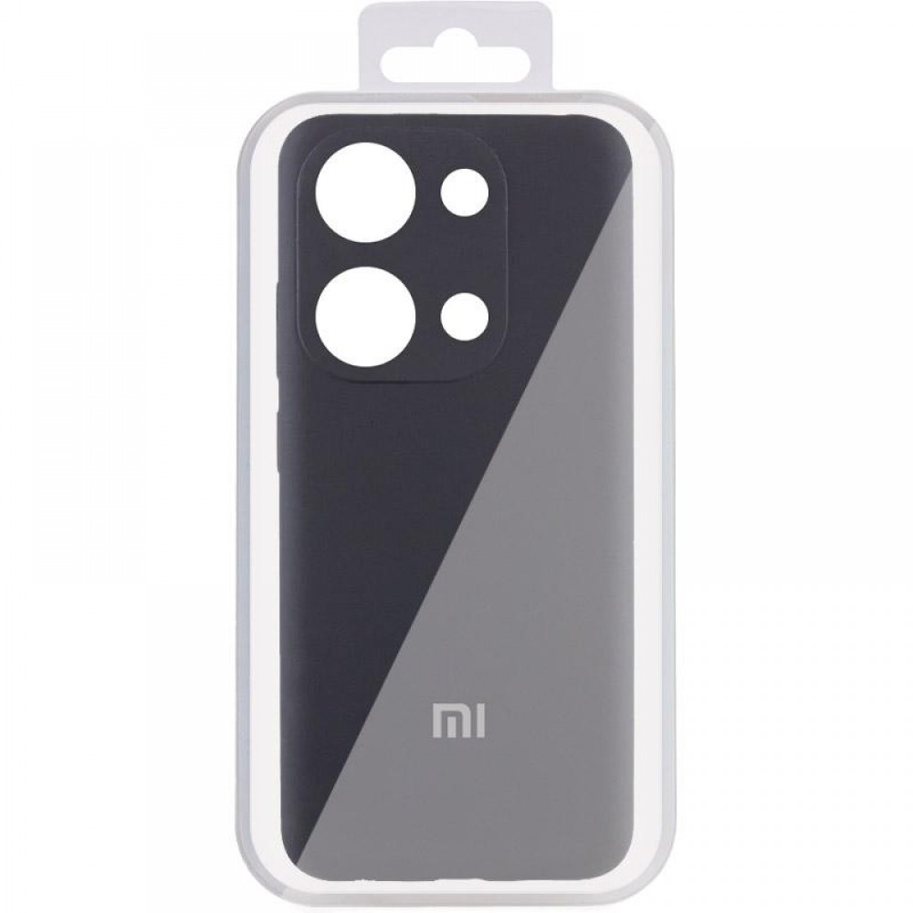 Чохол Silicone Cover Lakshmi Full Camera (AA) with logo для Xiaomi Redmi Note 13 Pro 4G Чорний / Black