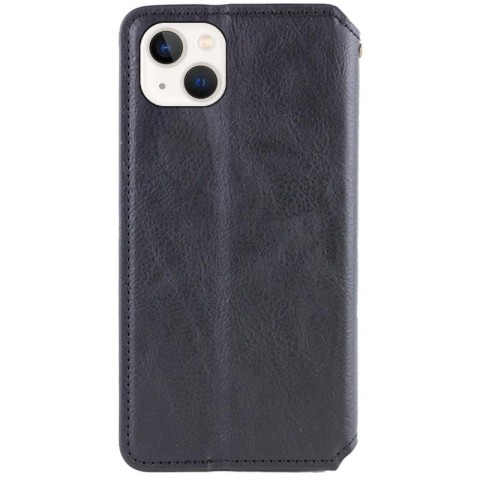 Шкіряний чохол-книжка GETMAN Cubic (PU) для Apple iPhone 13 (6.1") Чорний