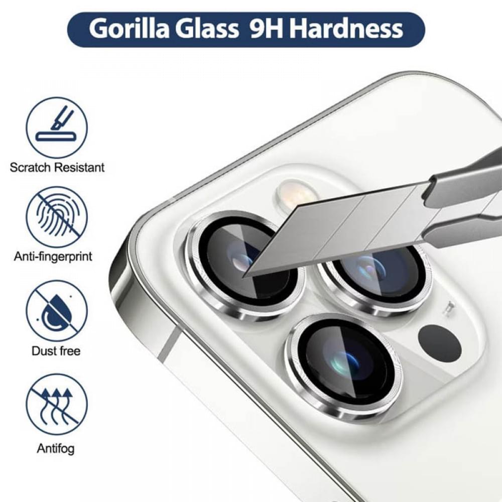 Защитное стекло Metal Classic на камеру (в упак.) для Apple iPhone 14 Pro (6.1") / 14 Pro Max (6.7")